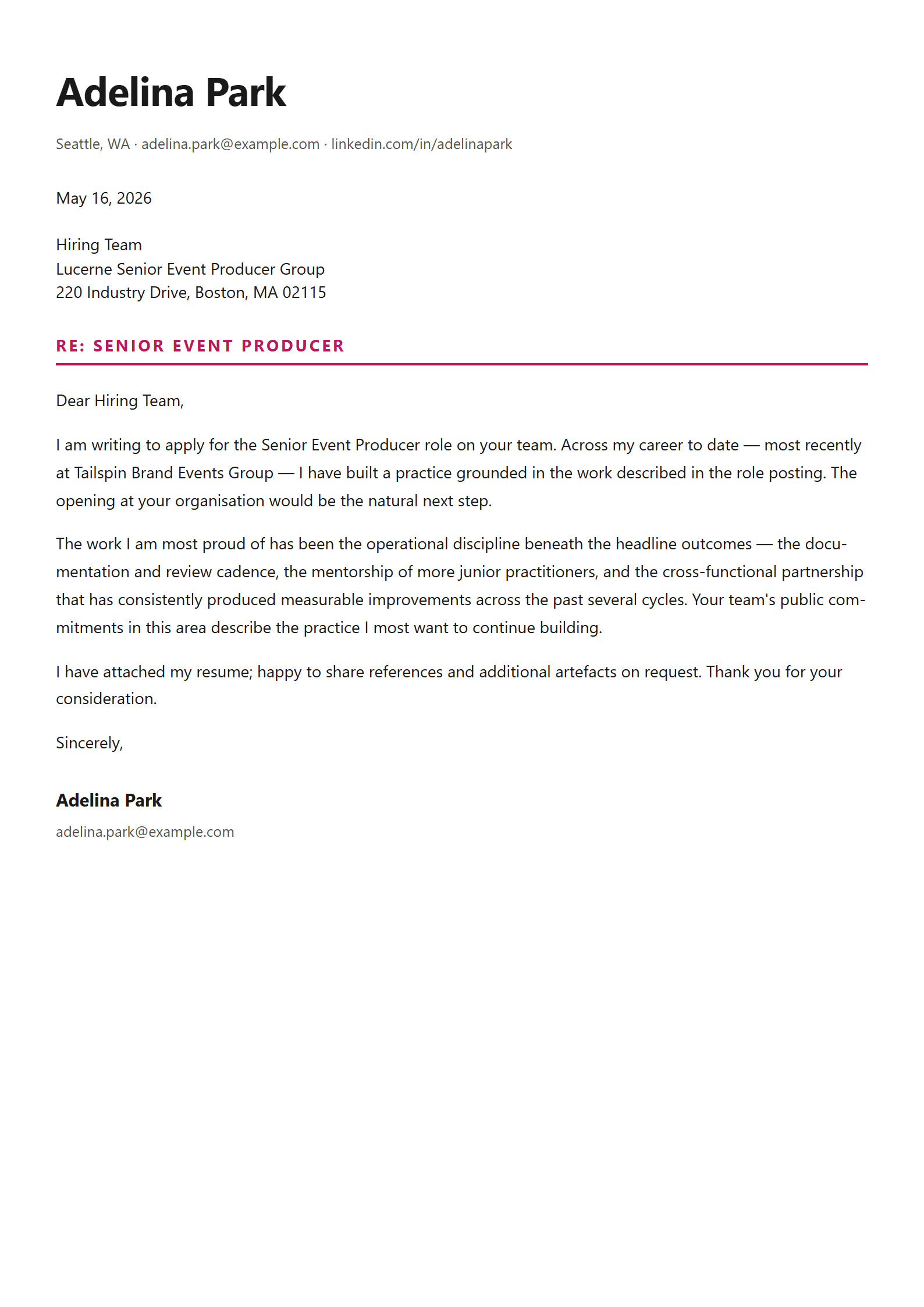 Gala cover letter template preview