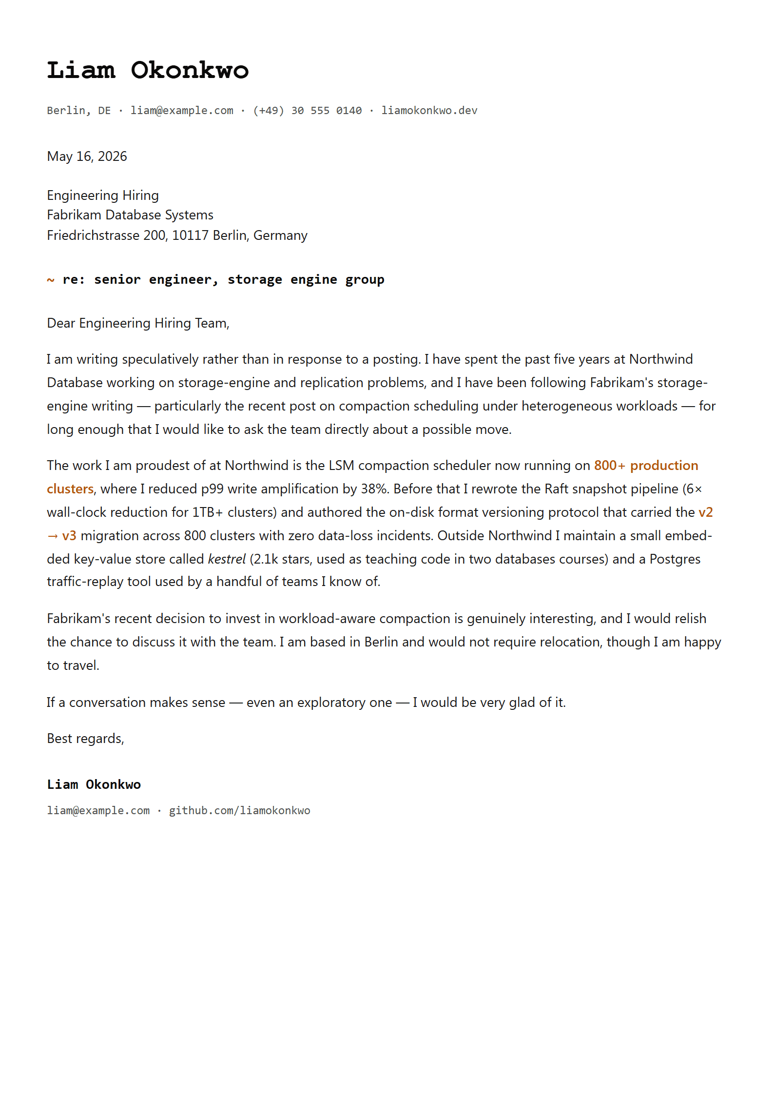 Terminal cover letter template preview