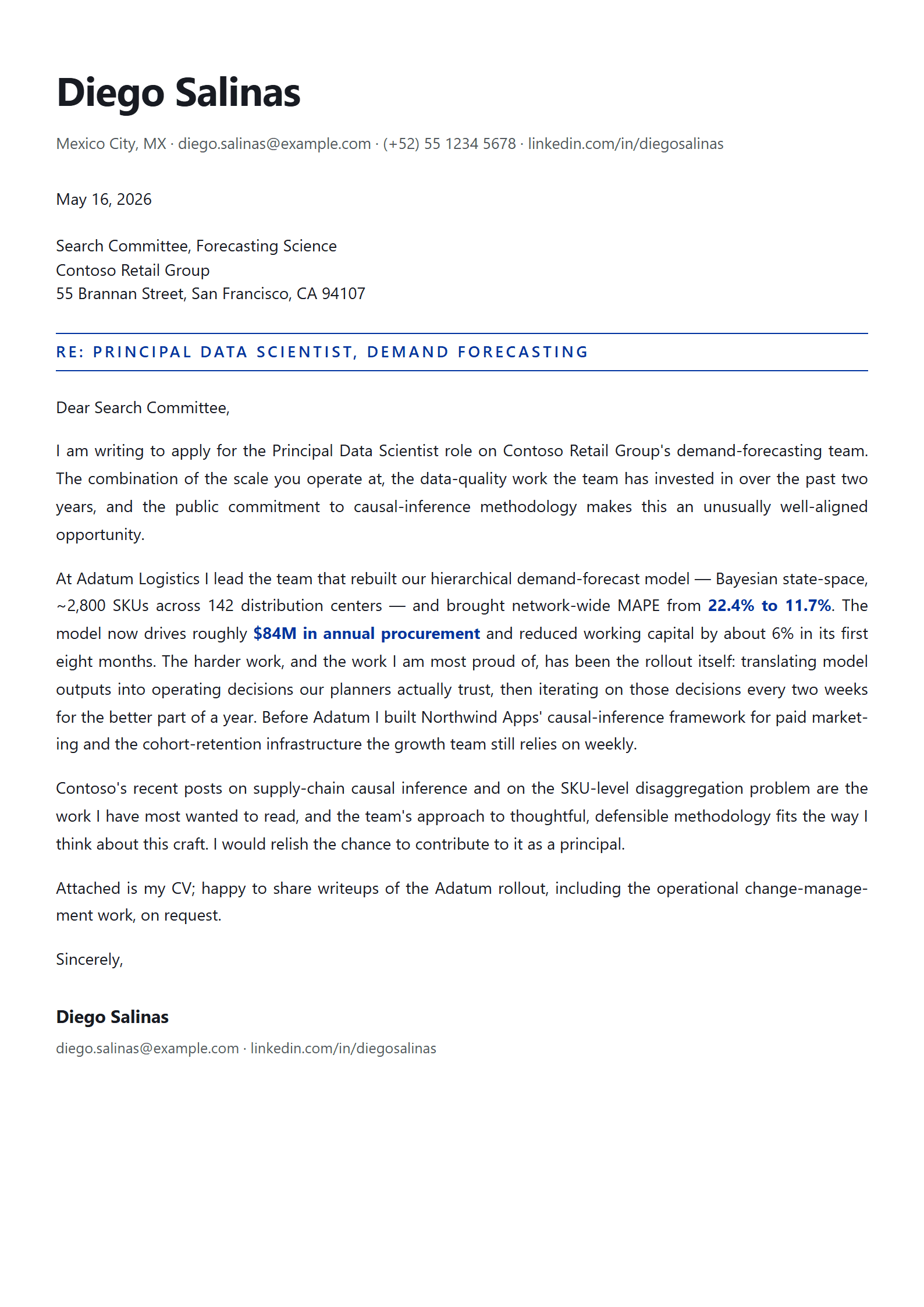Quantum cover letter template preview