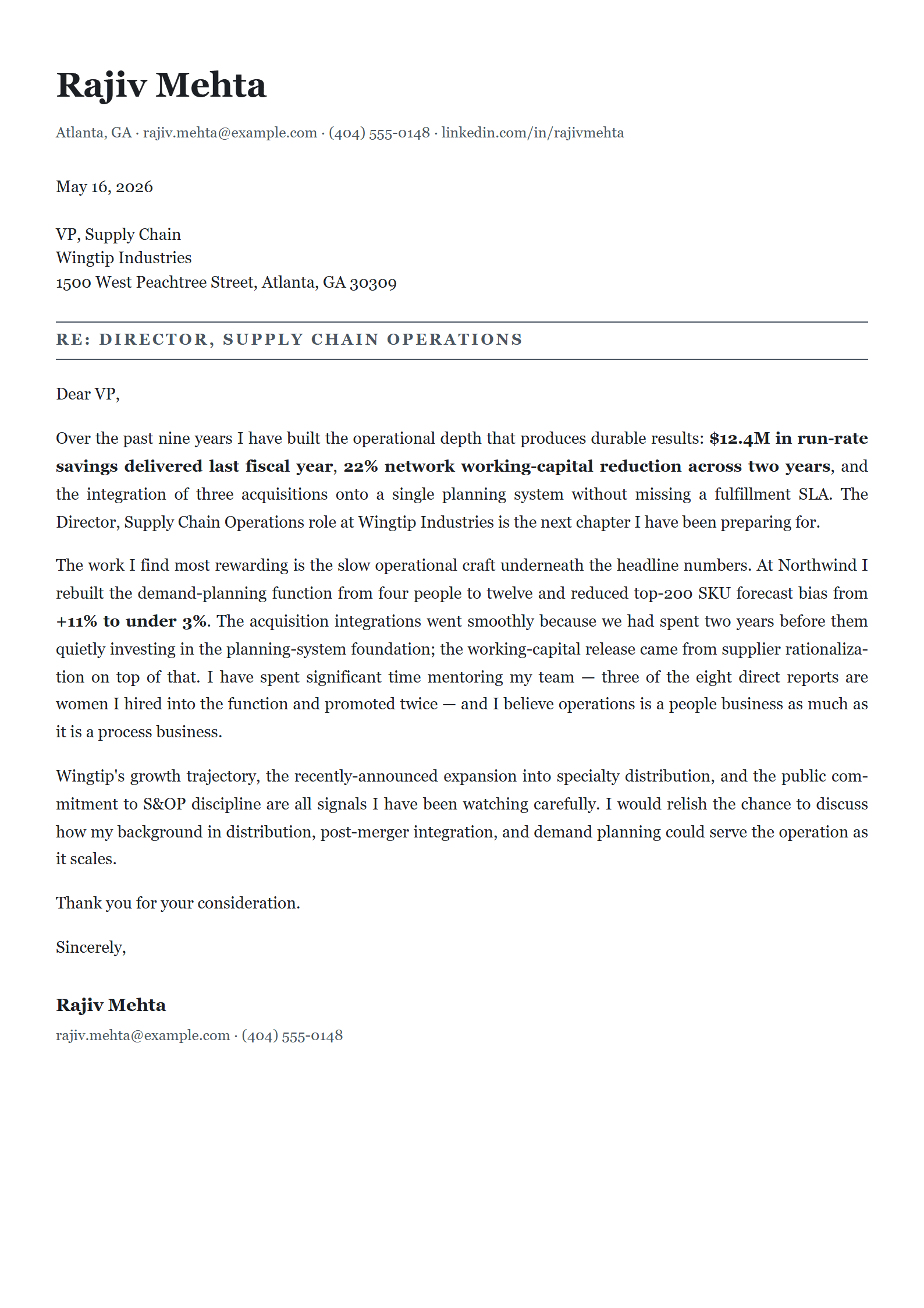 Cargo cover letter template preview