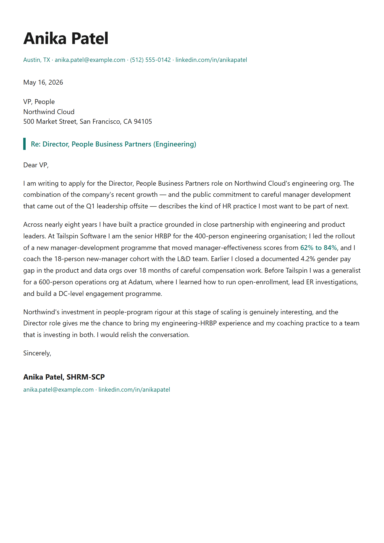 Roster cover letter template preview