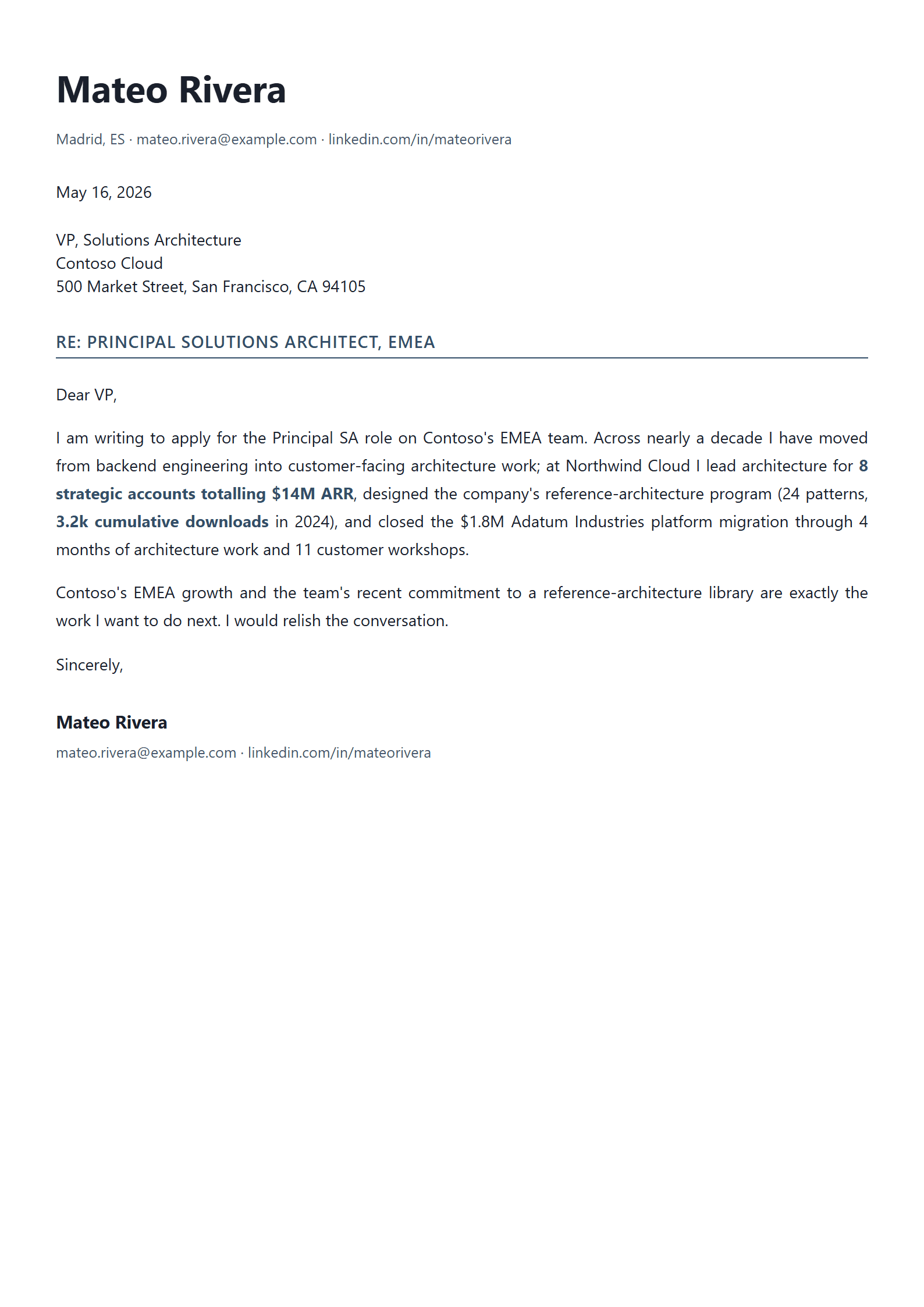 Anvil cover letter template preview