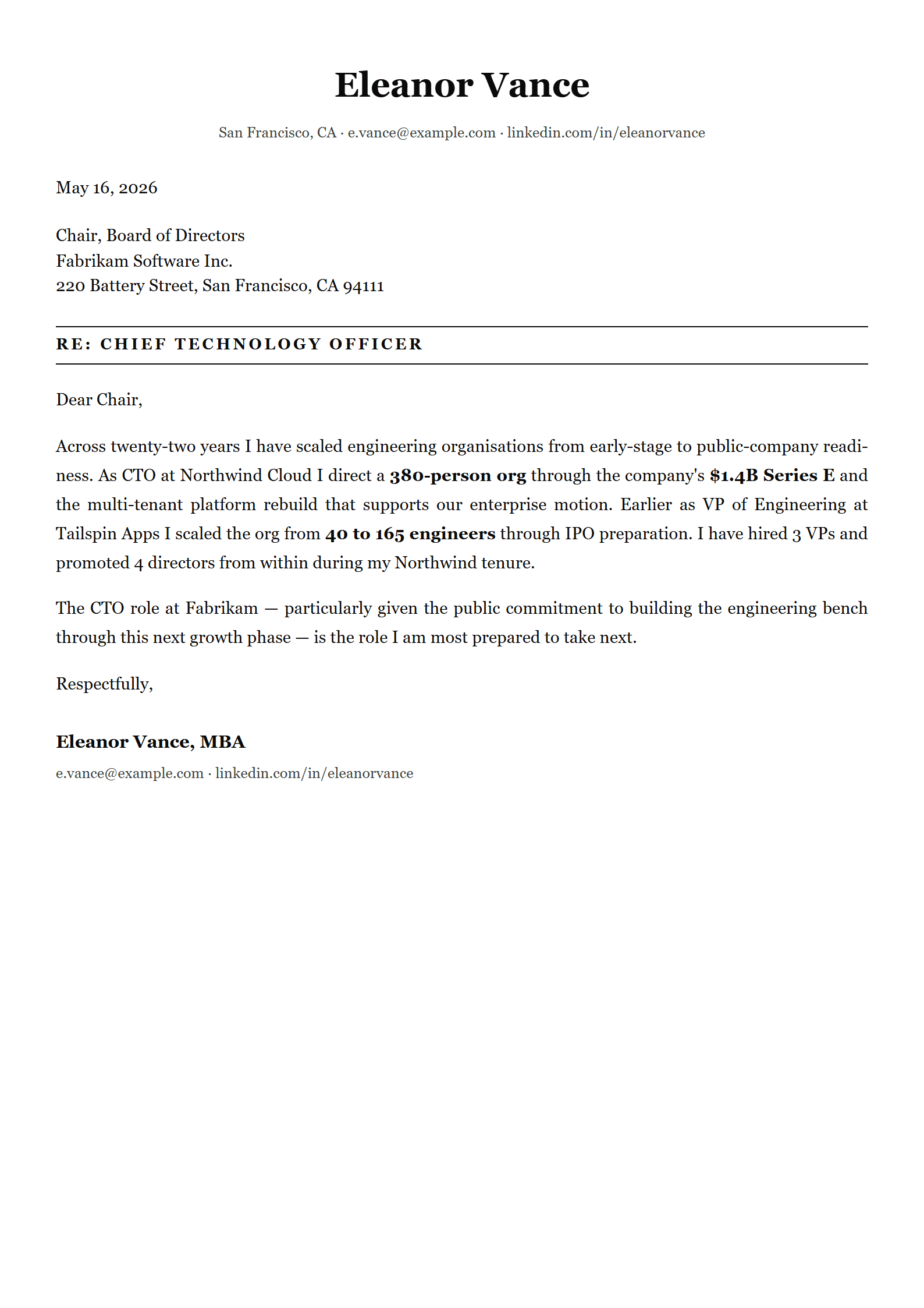 Helm cover letter template preview