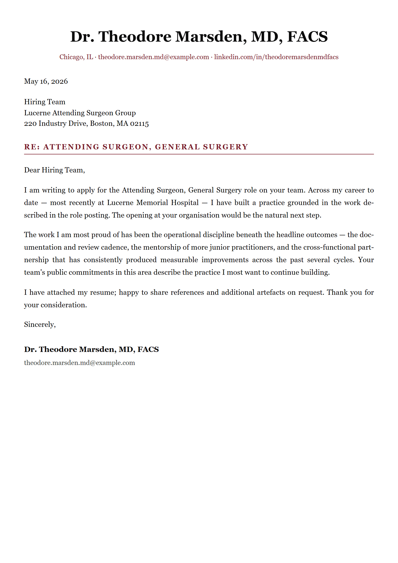 Lance cover letter template preview