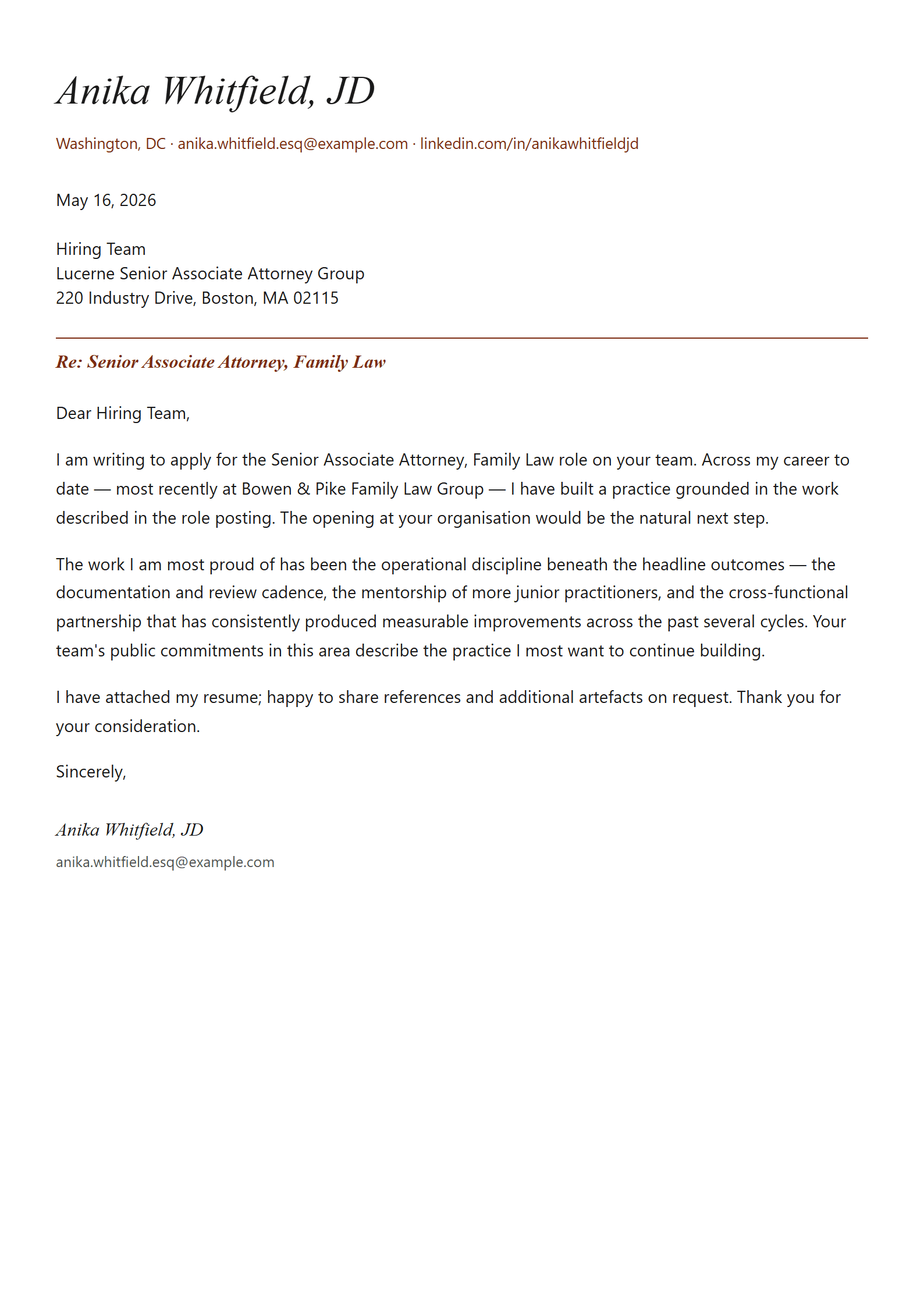 Hearing cover letter template preview