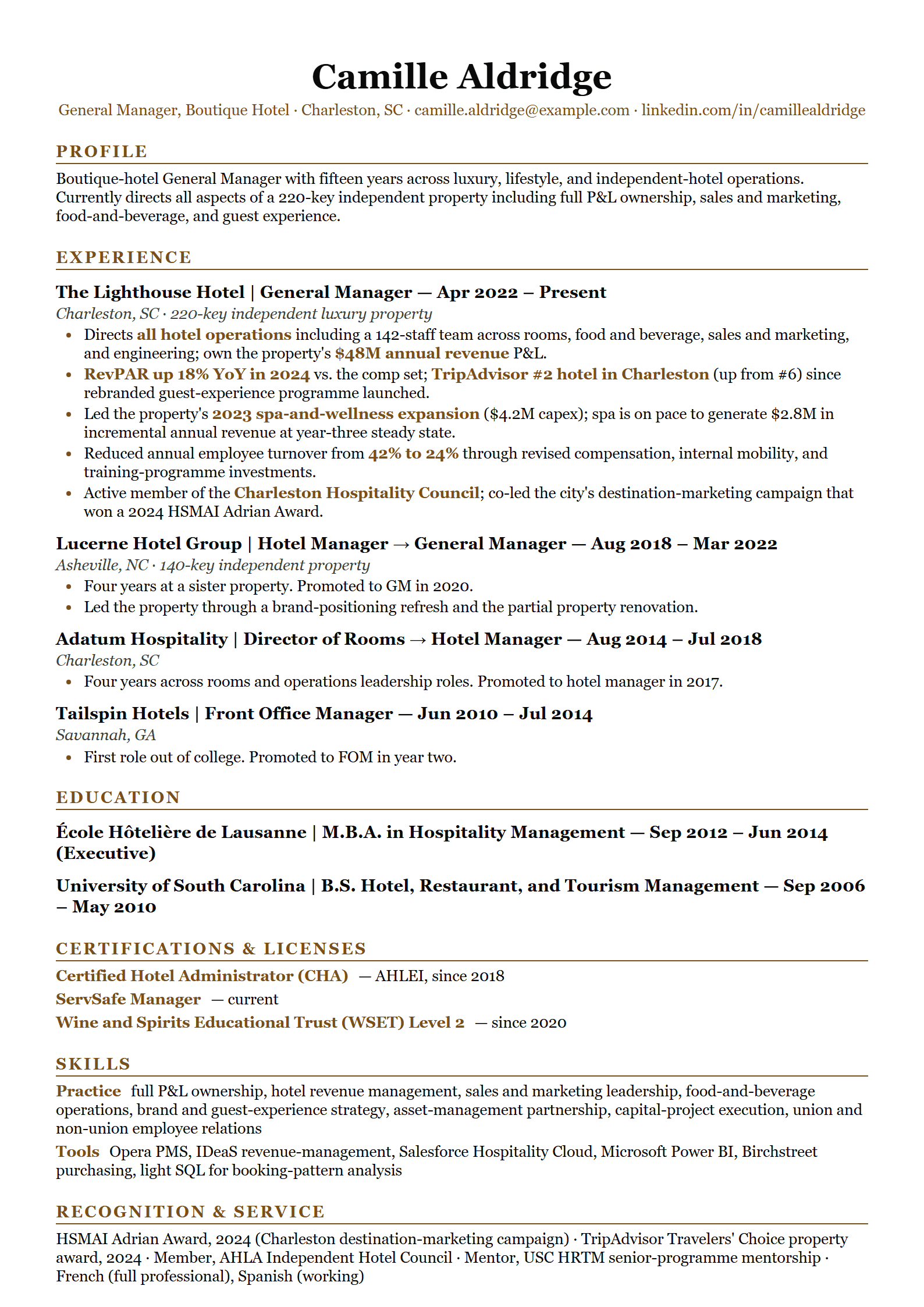 Foyer resume template