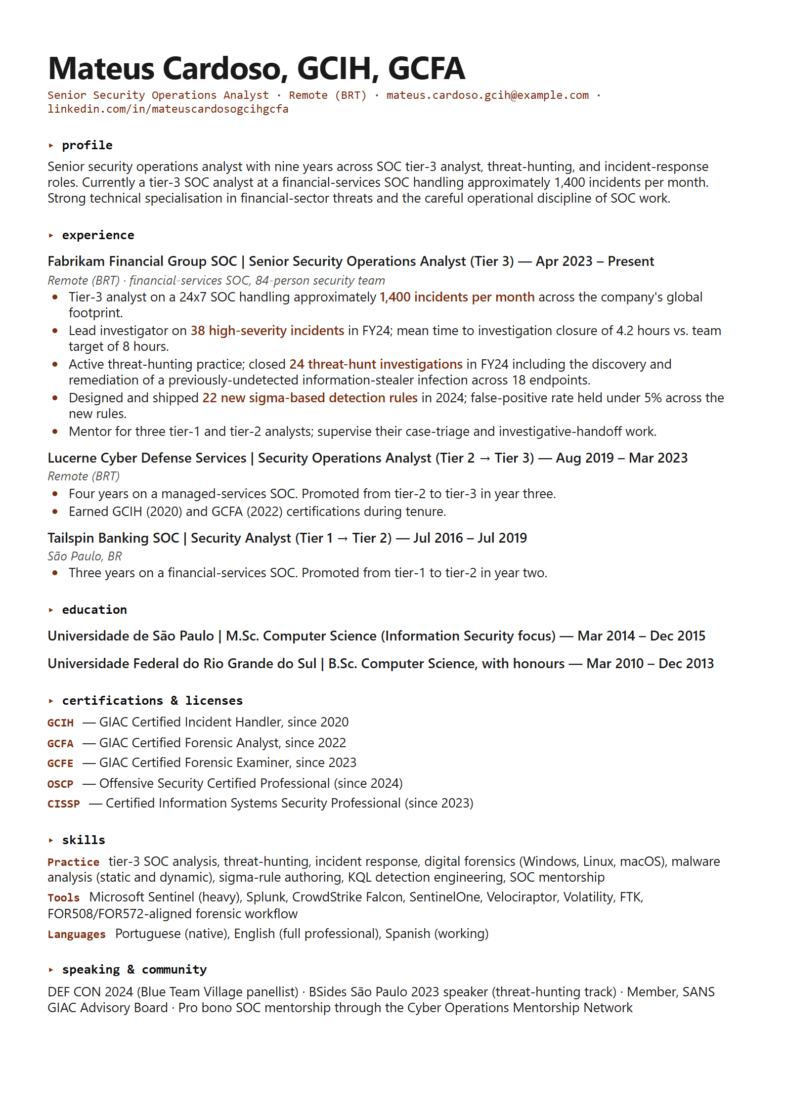 Sentry-Sec resume template