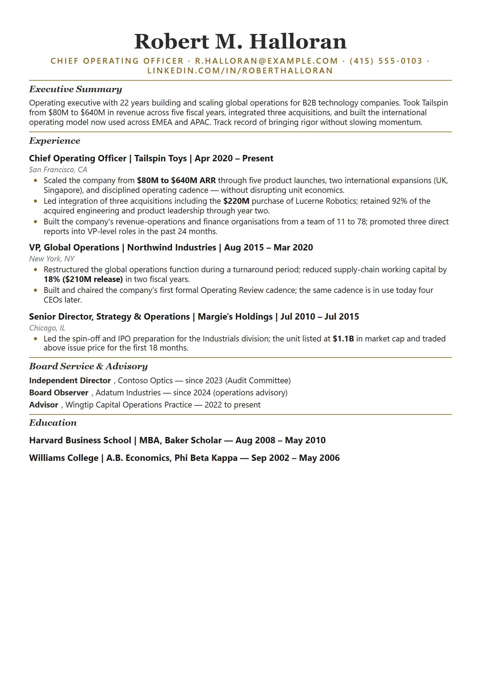 Apex resume template