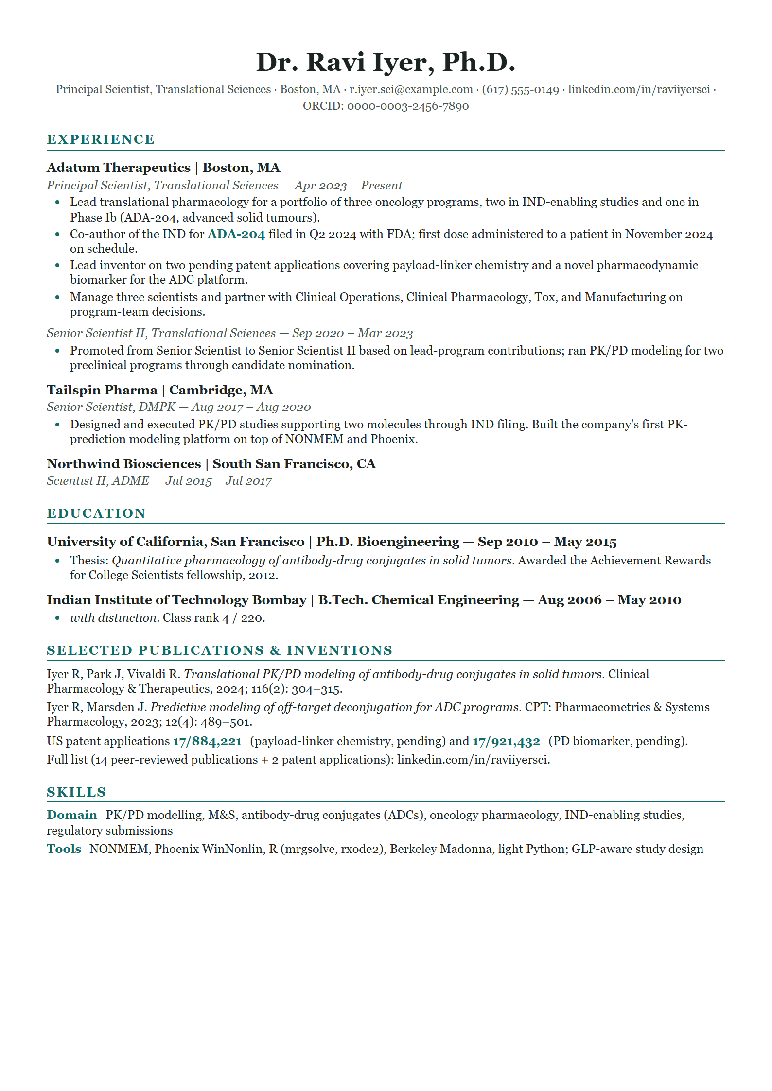 Helix resume template