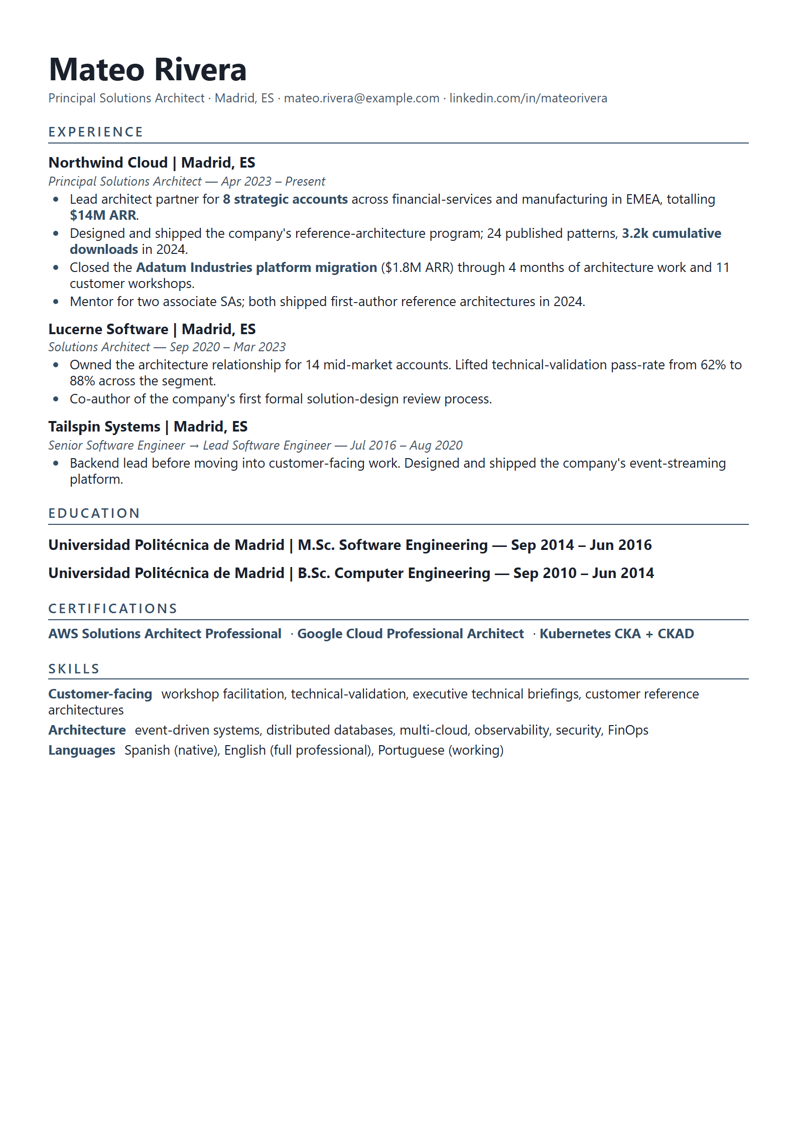 Anvil resume template