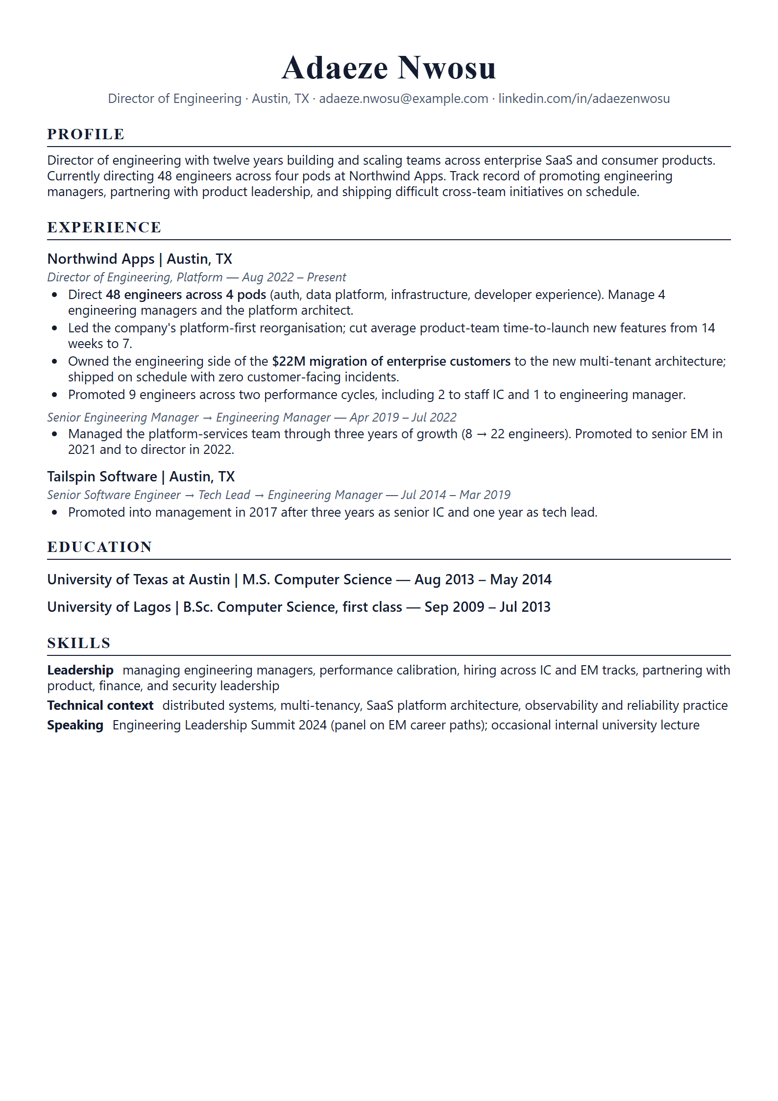 Cornice resume template