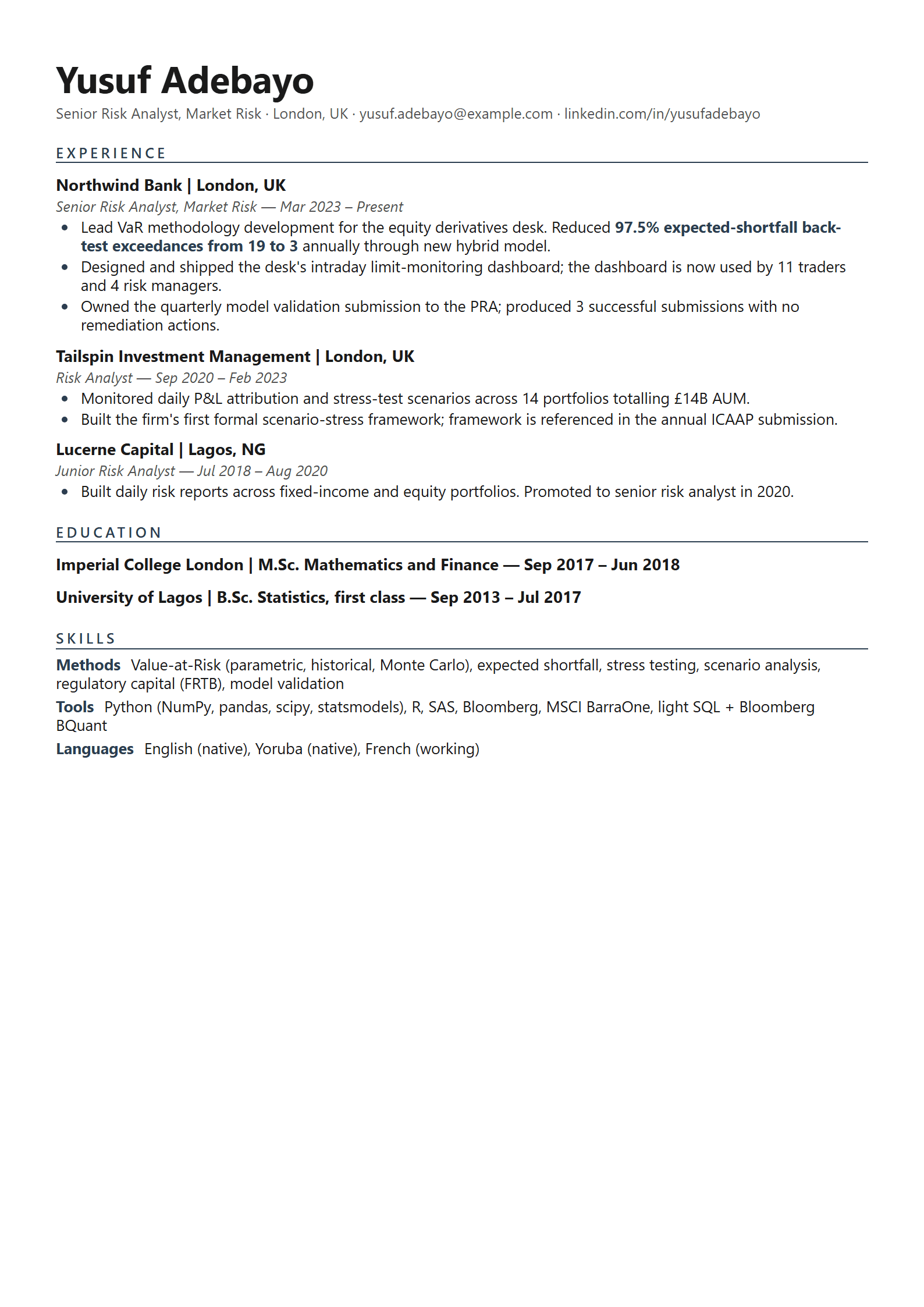 Sentry resume template