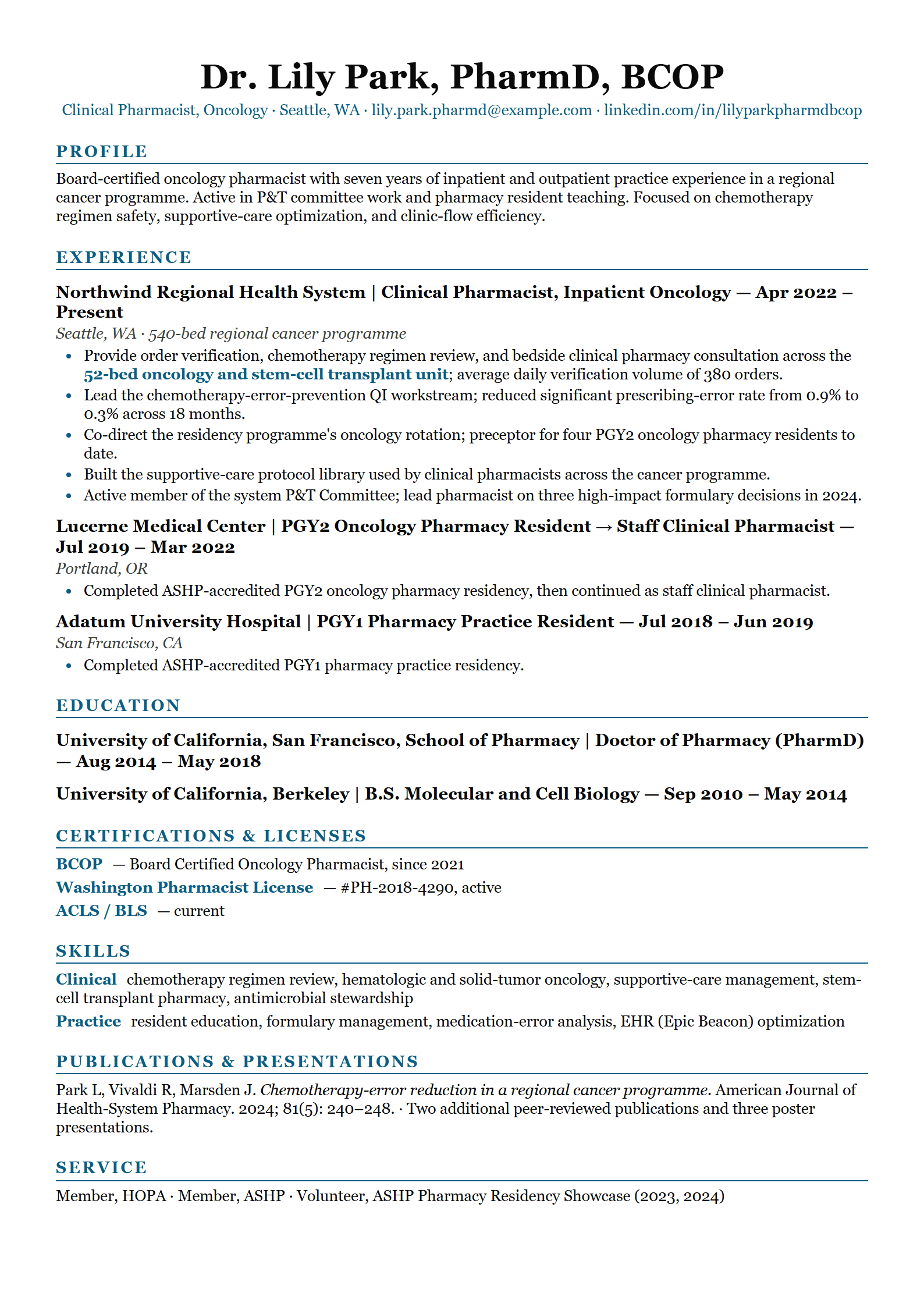 Apothic resume template