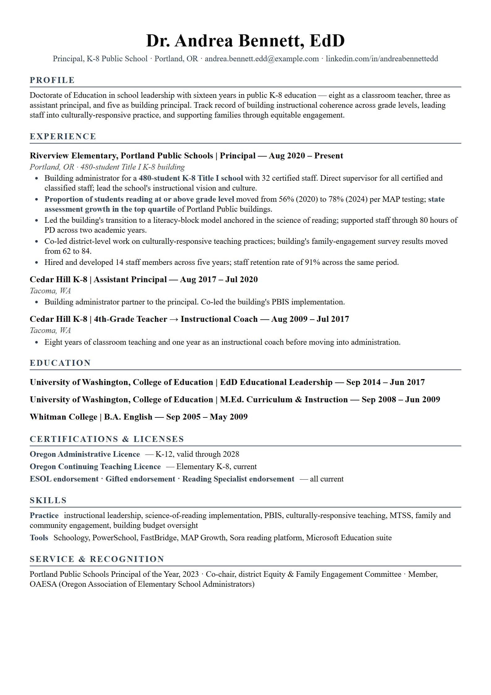 Compass-K12 resume template