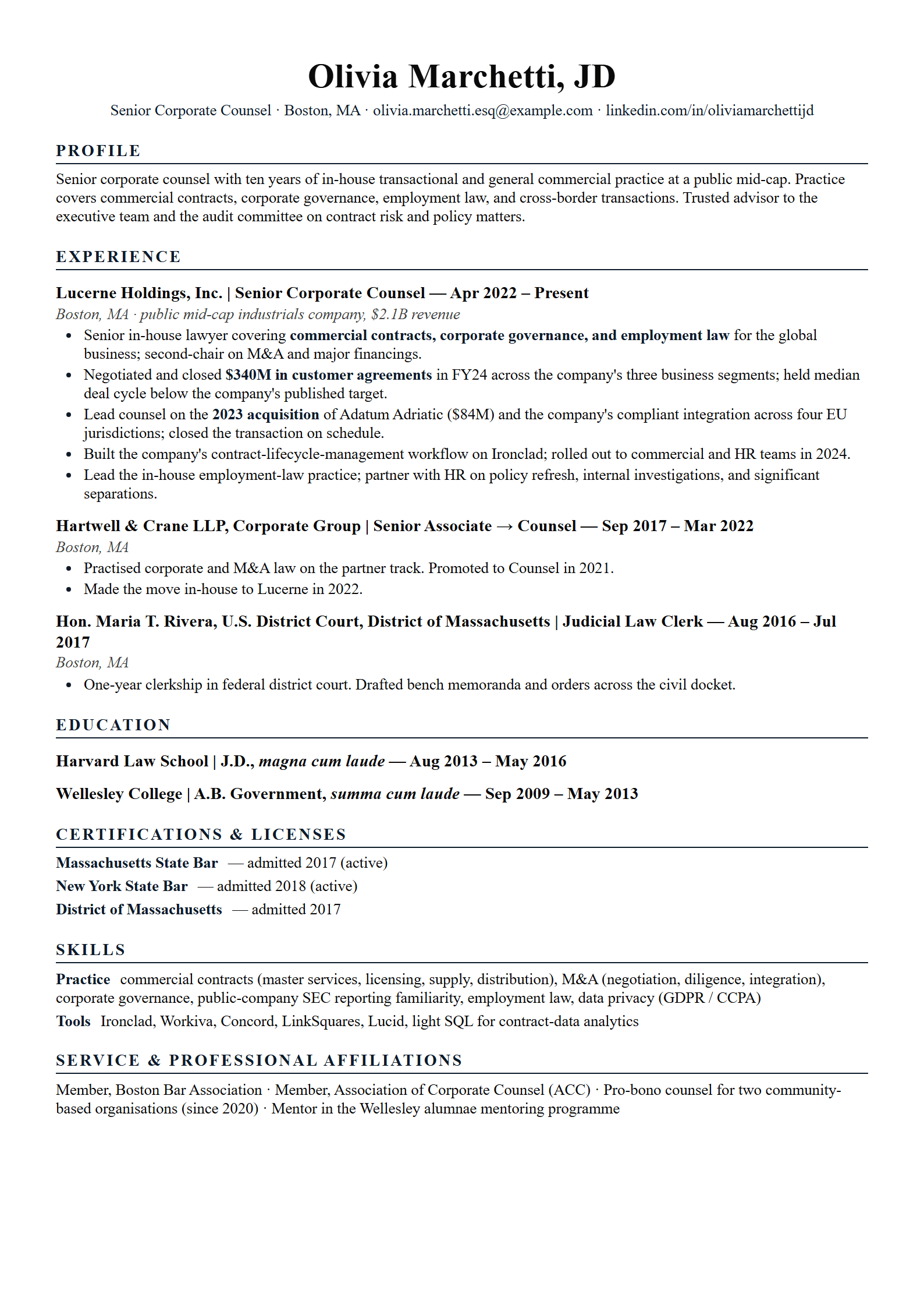 Counsel-Corp resume template