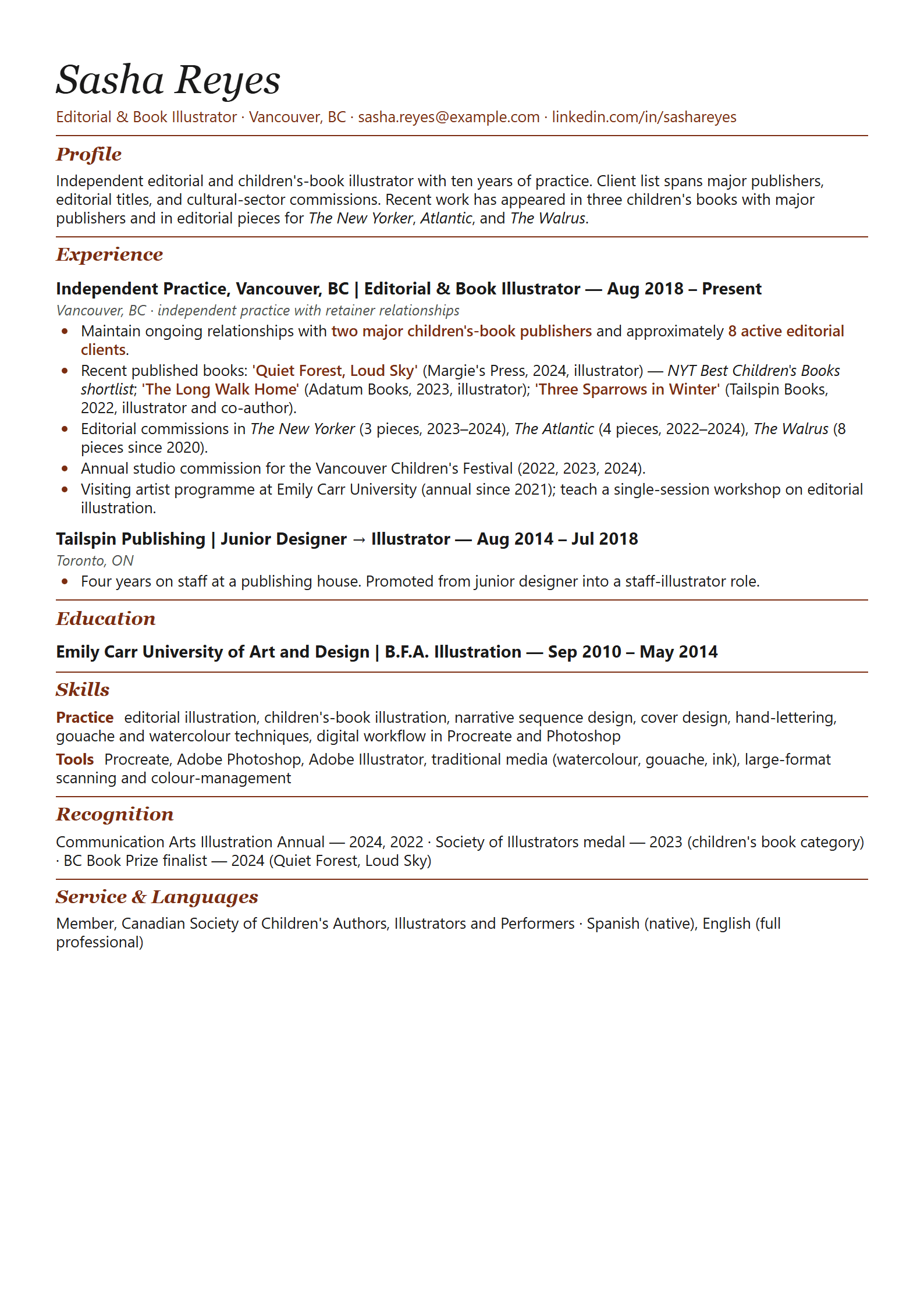 Folio-Illus resume template